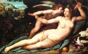 ALLORI Alessandro Venus and Cupid Norge oil painting reproduction